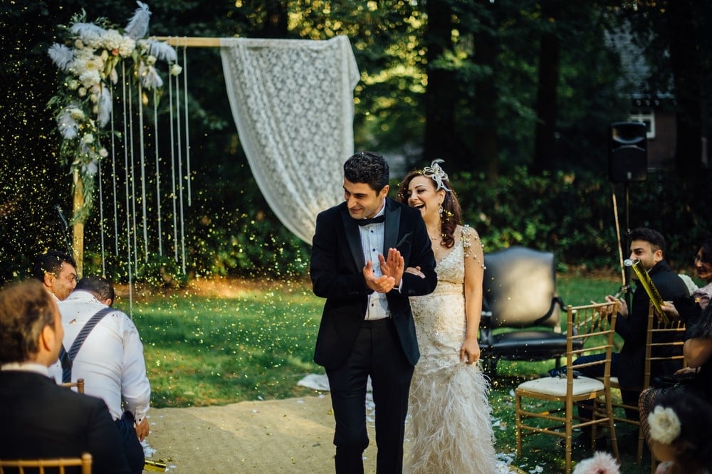 Romantisch trouwen in de natuur