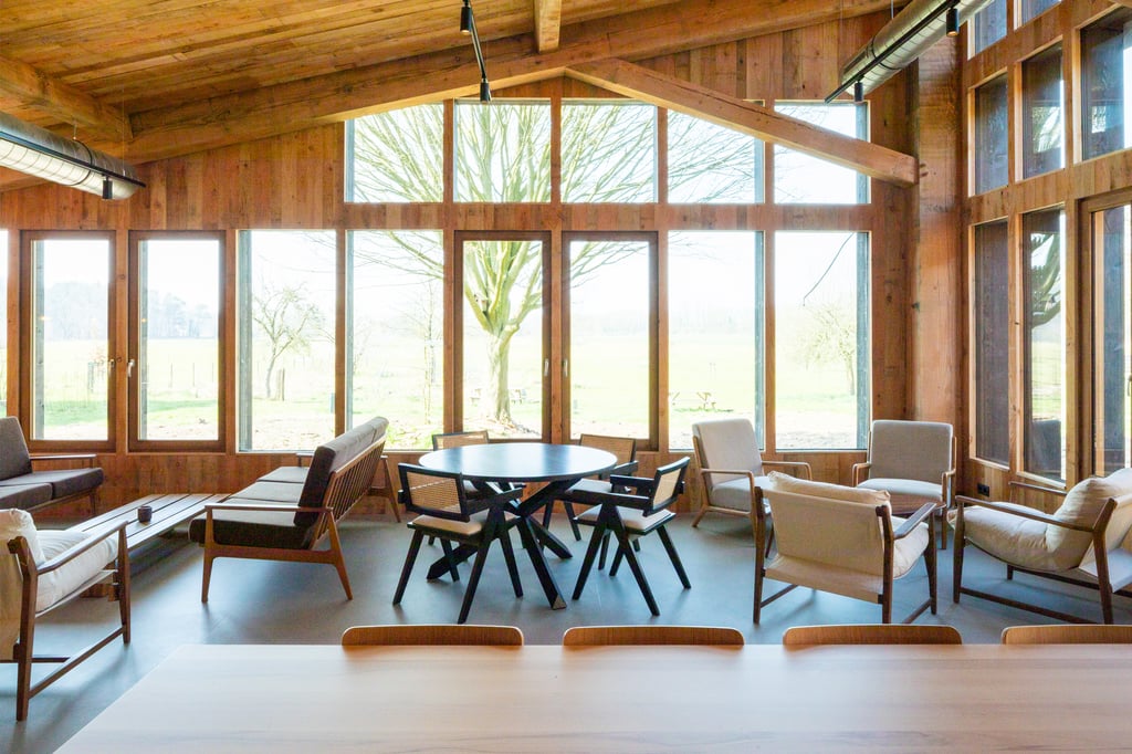 Een prachtig uitzicht over het landgoed