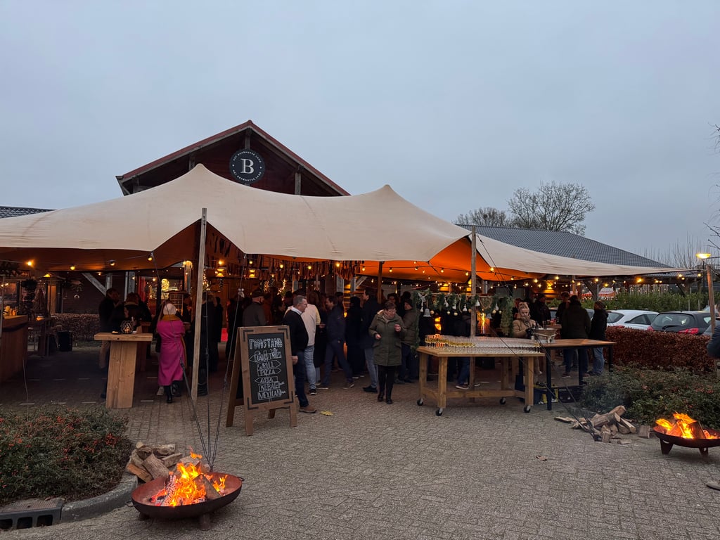 Entree met stretchtent 