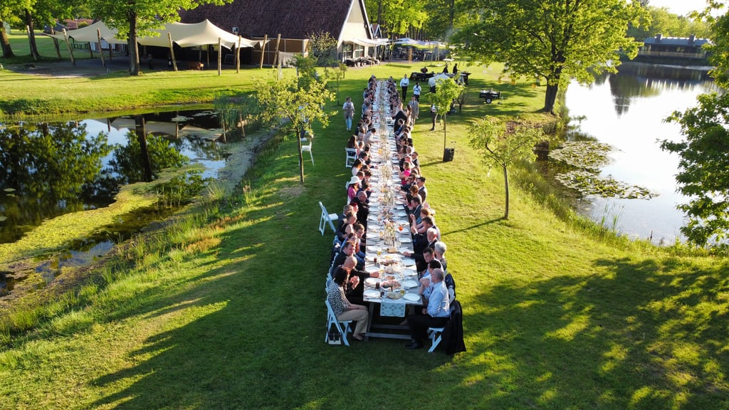 lange tafel diner 120 personen