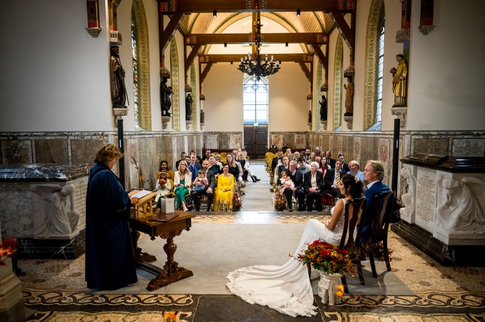 Huwelijksceremonie in de Kapel