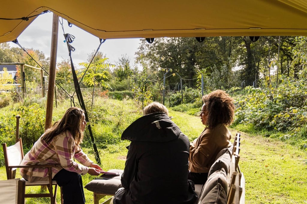 Stretch tent bij de Boerenkar