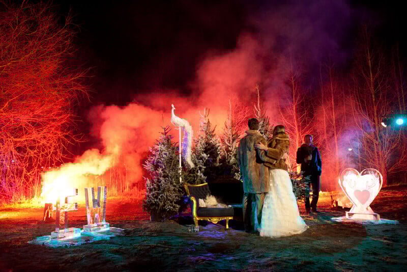 Winterhuwelijk Amfi theater