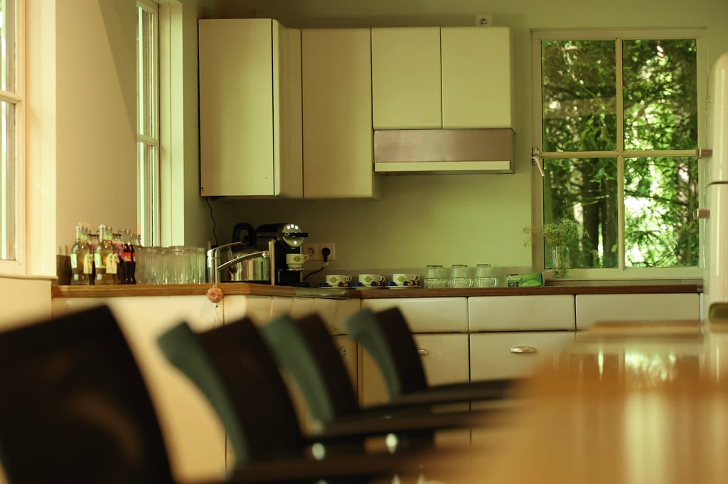 Vergaderplekken en keuken Amsterdamse Bos