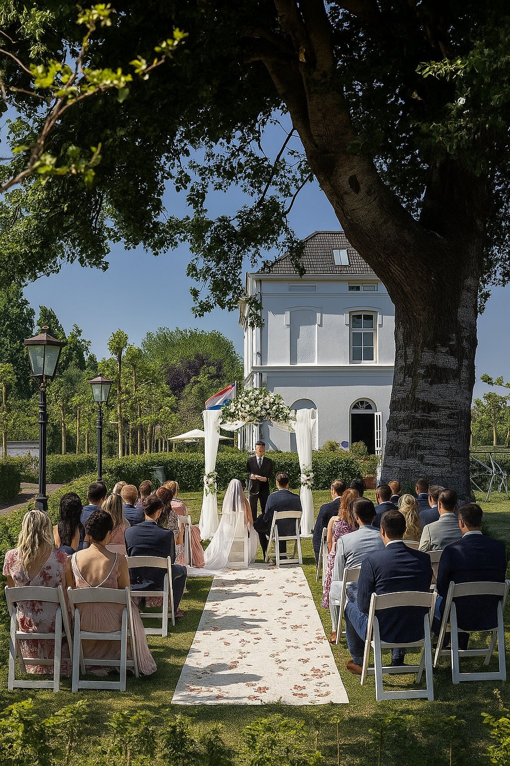 Ceremonie bij de boom