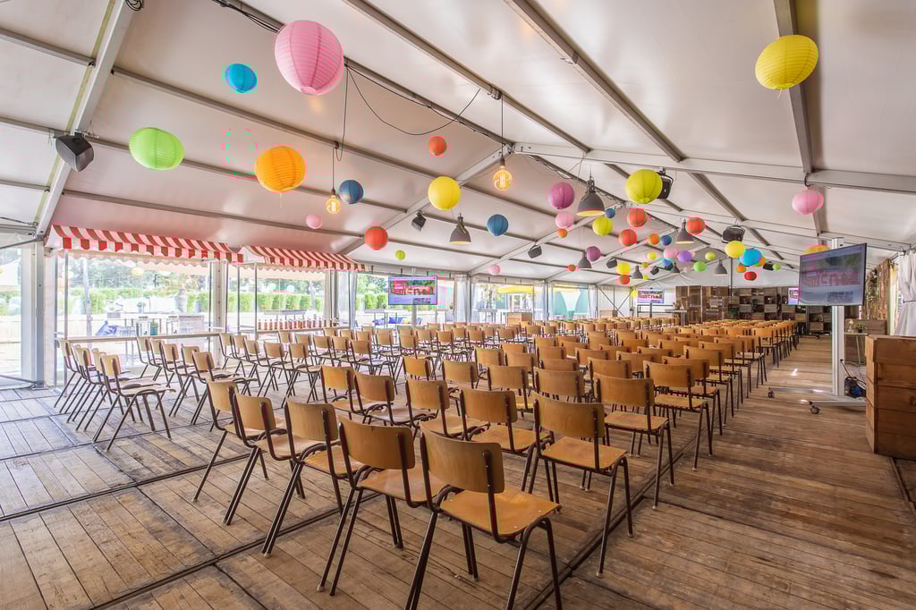 Beachclup 1 theater opstelling