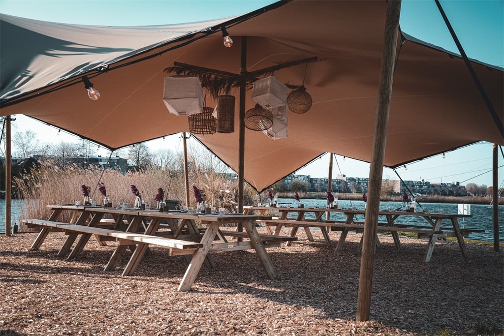 Stretch tent buitenpicknick