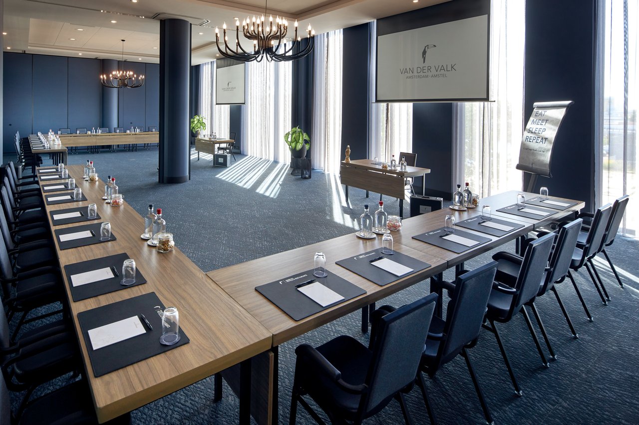 U-vorm opstelling in combinatiezalen Amstelpark & Vondelpark – Van der Valk Hotel Amsterdam - Amstel