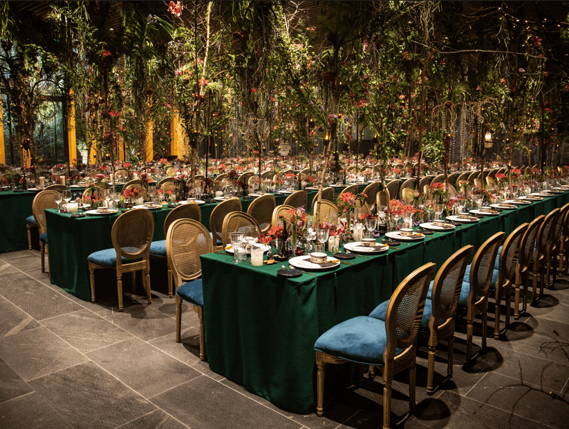 Diner in het paviljoen