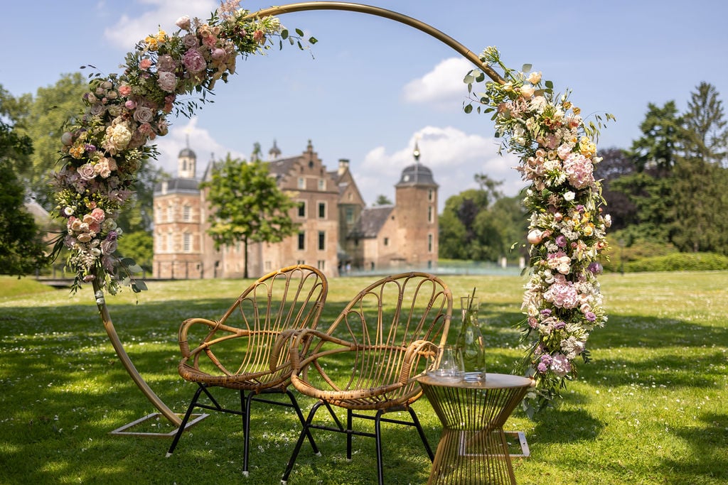 Ceremonie setting voor kasteel Ruurlo
