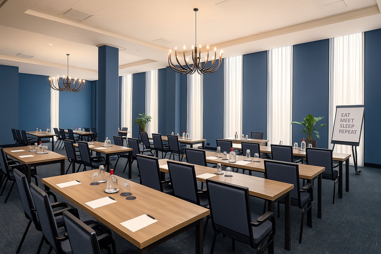 Schoolopstelling in combinatiezalen Vondelpark & Westerpark – Van der Valk Hotel Amsterdam - Amstel