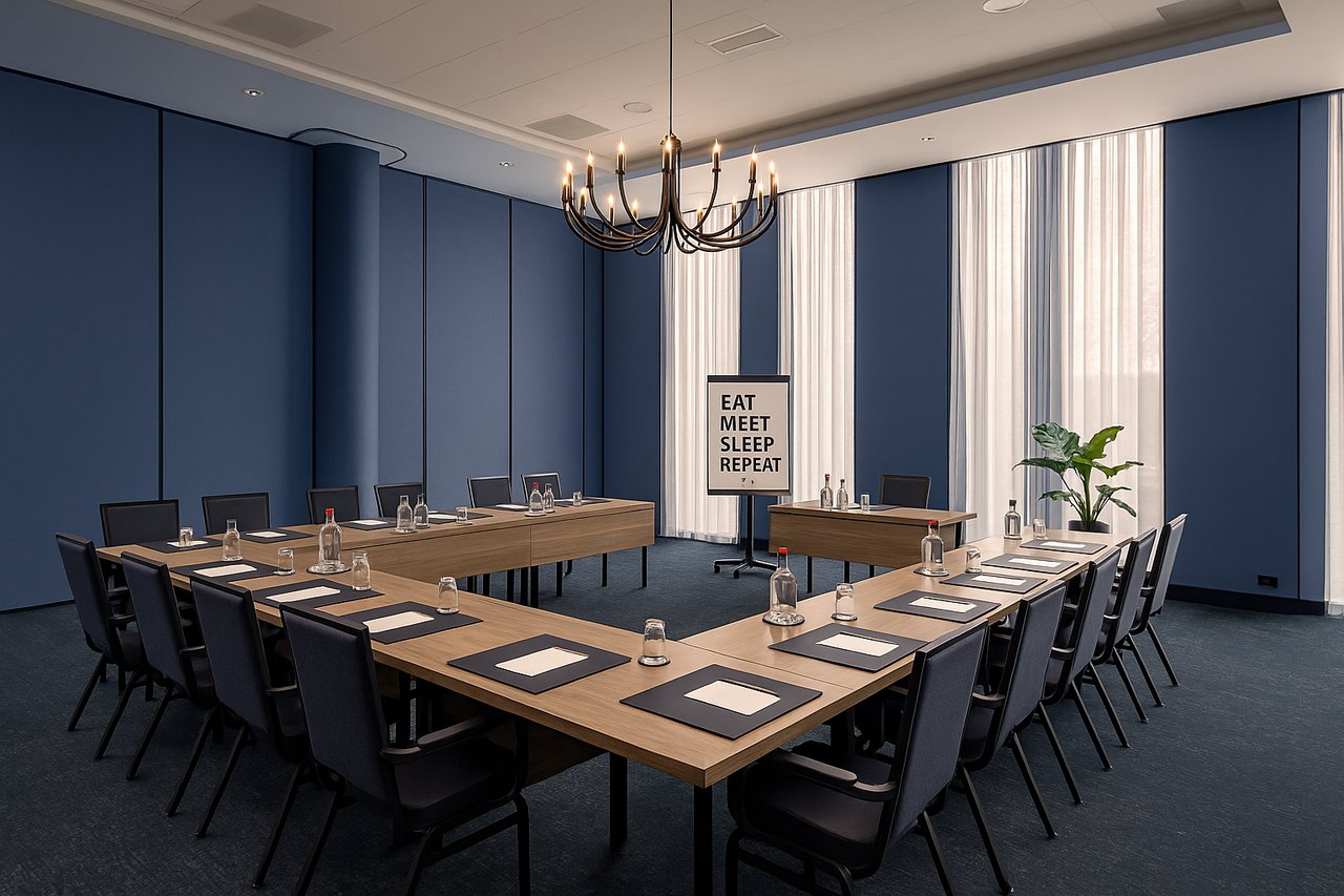 U-vorm opstelling in zaal Vondelpark – Van der Valk Hotel Amsterdam - Amstel