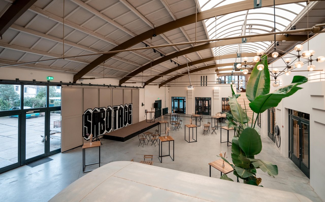 Receptie opstelling in Het Breinplein