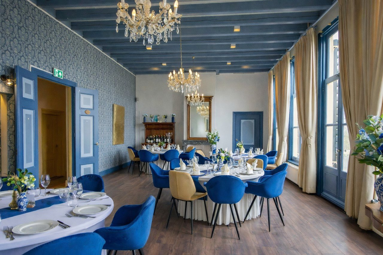 Vorstenzaal trouwen blauwe kamer