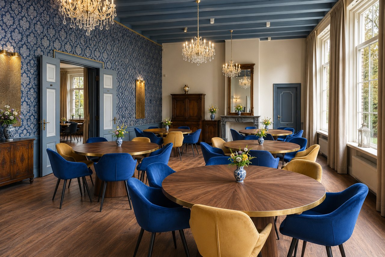 Vorstenzaal trouwen blauwe kamer
