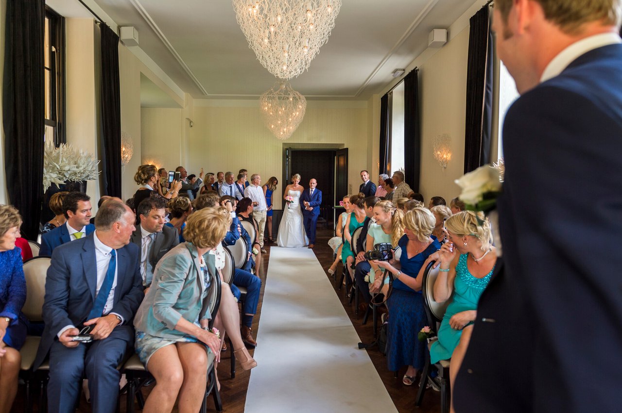 Tuinzaal Landgoed Te Werve voor huwelijksceremonie